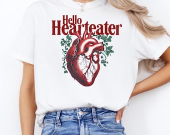 Hello Hearteater white unisex heavyweight t-shirt - Perfect for Lightlark fans