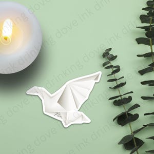 Nee Paper bird, When the moon hatched inspired kindle book sticker Bubble-free stickers
