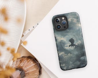Estuche resistente MagSafe® para iPhone® inspirado en la fantasía artística de un dragón de cuarta ala