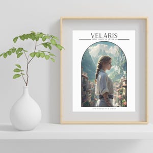 Velaris, art district, court of dreams, city of starlight, Feyre, ACOTAR digital art, book location poster, romantasy home decor, artprint