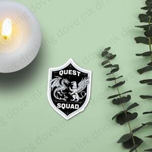Quest Sqaud riders patch basigiath, dragon school, romantasy sticker, bookish sticker, kindle sticker, kindle decoration