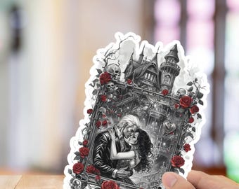 Diseño de fan art de calcomanías de libros de Phantasma