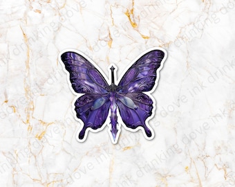 Kleiner Osha Schmetterling Quicksilver inspirierter Aufkleber, Kindle Sticker, Eisvogel