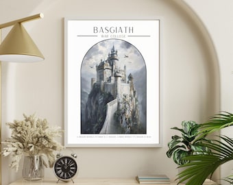 Basgiath Fourth Wing にインスパイアされたデジタルアート、ロマンチック、ファンタジー、リーダーブック、ホームデコレーション、ブック風アートプリント、ドーパミンデコレーションアートプリント、ブック風ウォールアート