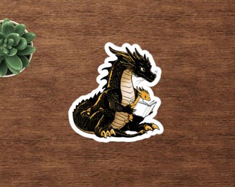 Dragon reader Tairn and Andarna fantasy romantasy book lover kindle stickers