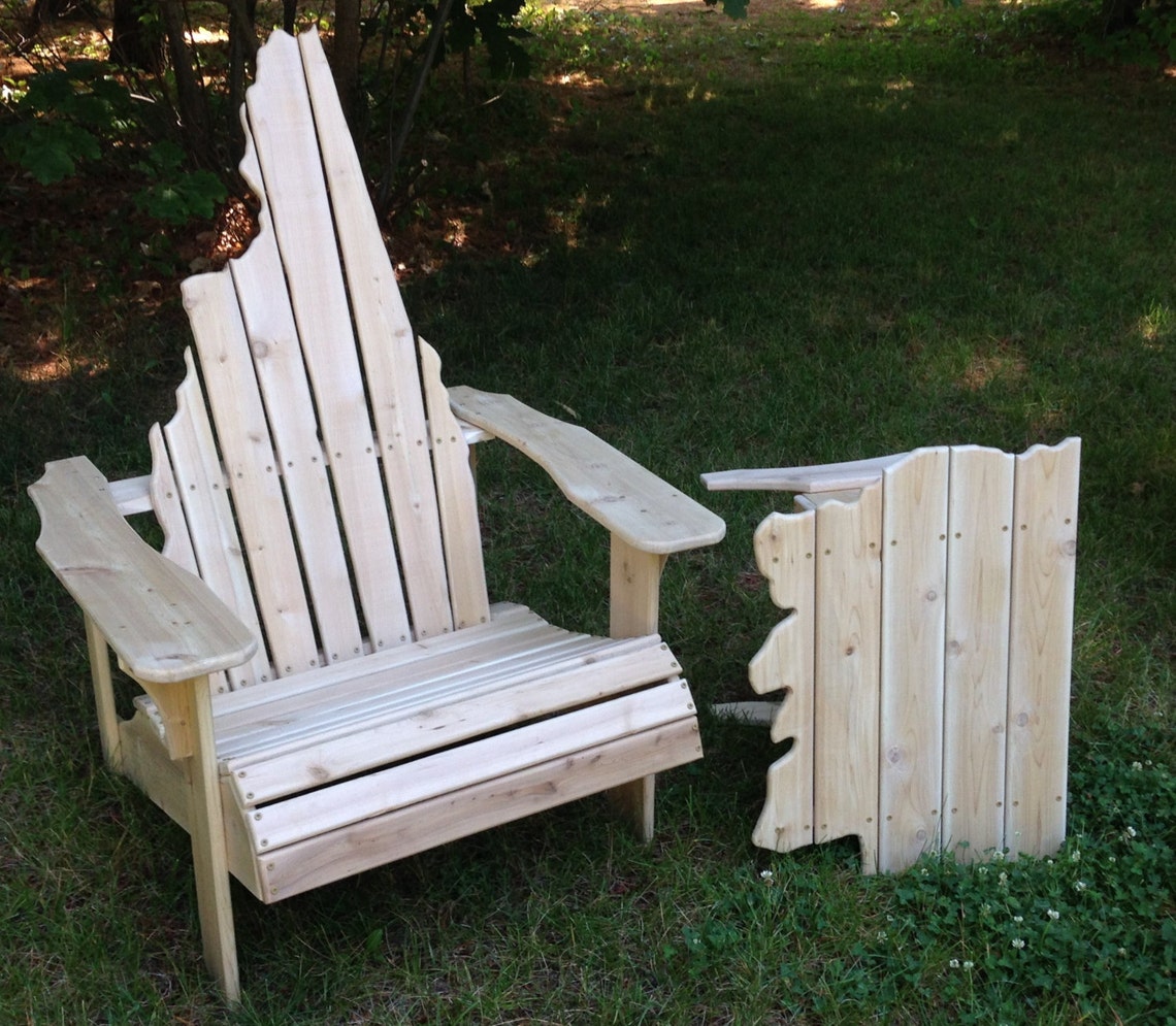 Michigan Adirondack Chair Etsy