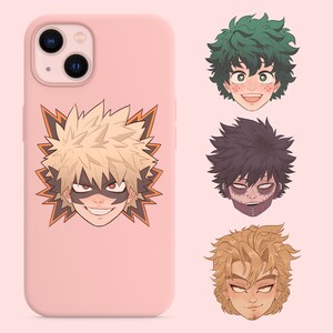 My Hero Academia Anime Manga Comic Theme Case for iPhone 7, iPhone 8 (4.7  Inch) TPU Silicone Gel Edge + PC Bumper Case Skin Protective Printed Phone