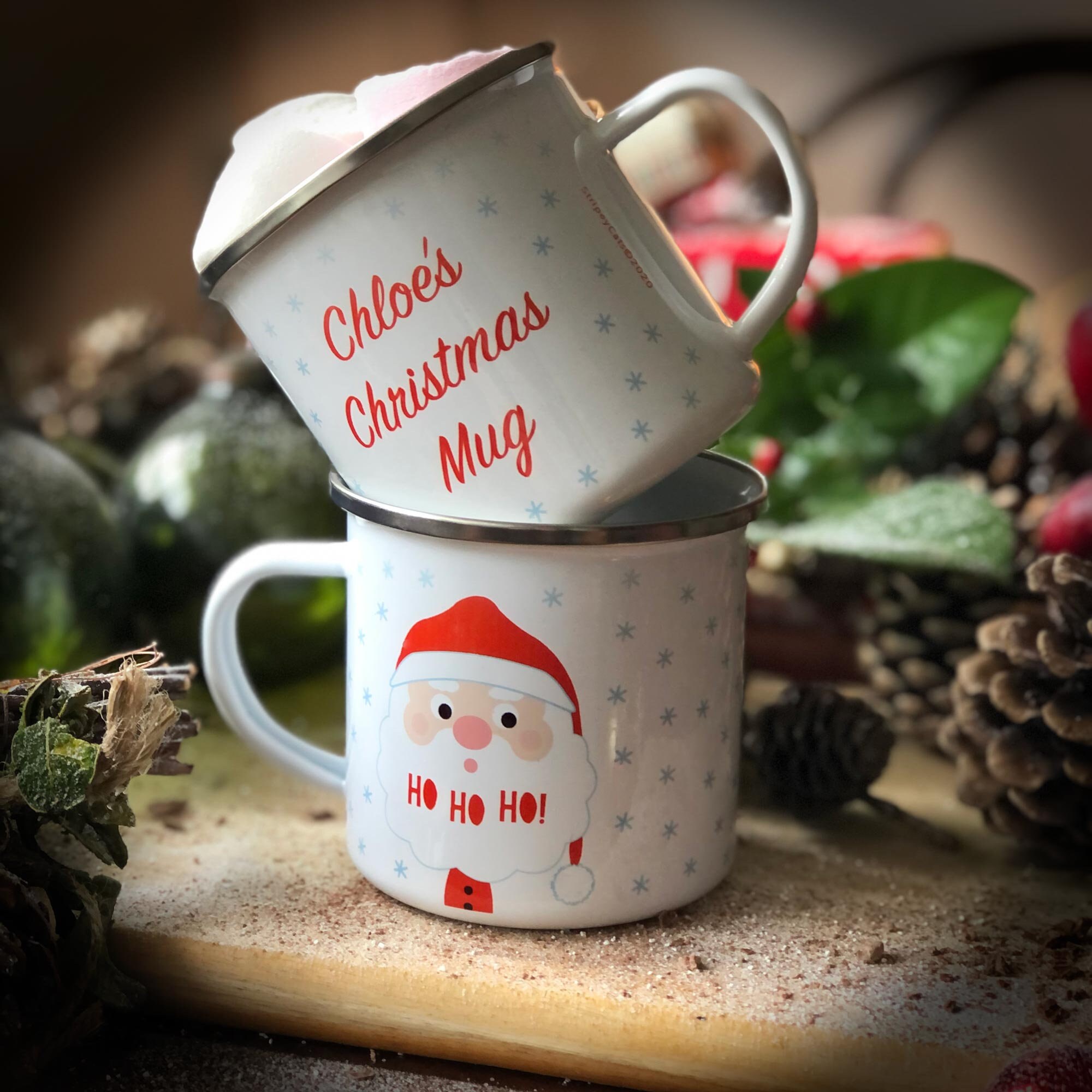 Secret Santa Gift Stocking Filler Personalised Love Christmas Name Ceramic Mug Cup Christmas Eve Box Gift for family Christmas Film