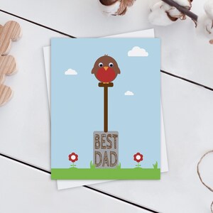 Beste papakaart, vader verjaardagskaart, gelukkige verjaardag vader, beste stiefvader, tuinieren vader, vogel vaderkaart, vaderdagkaart, gelukkige vaderdagkaart UK,