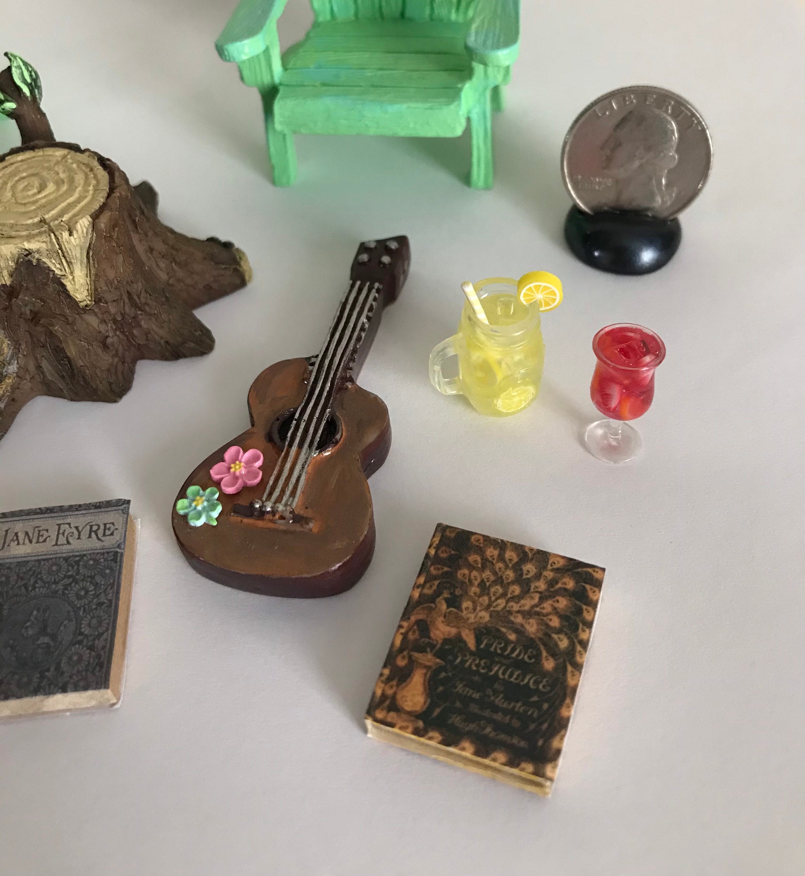 10 Piece Miniature Beach Themed Figurine Set Resin Miniatures Etsy