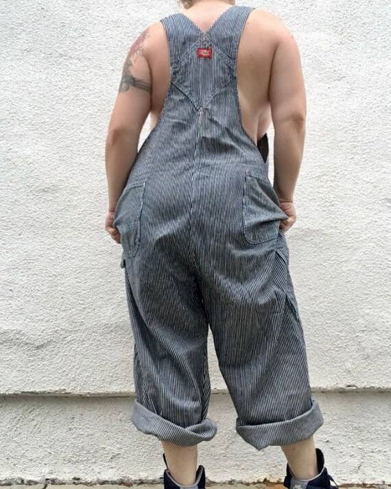Vintage 90’s Dickies Pinstripe Overalls Size 48x30