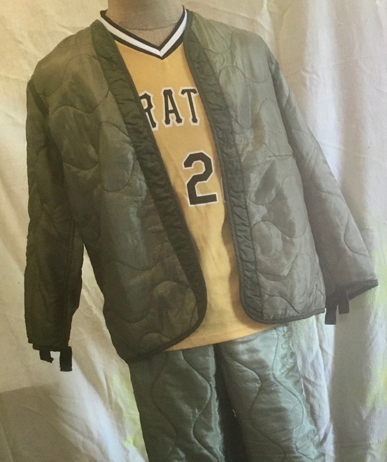 Vintage Green Military Liner Jacket Etsy