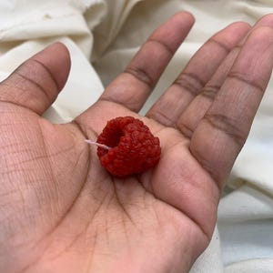 Raspberry Pure Natural Beeswax Fruit Candles - Party / Birthday / Anniversary / Celebration Cake Candles