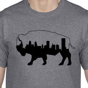 Buffalo NY Downtown Skyline T- Shirt