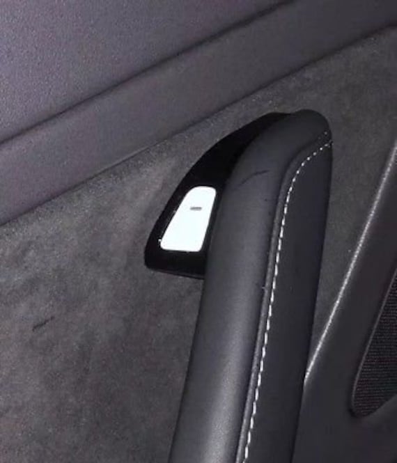 Tesla Model 3 Interior Door Release Button Cover White 3m Ppf Wrap Usa Uber Lyft