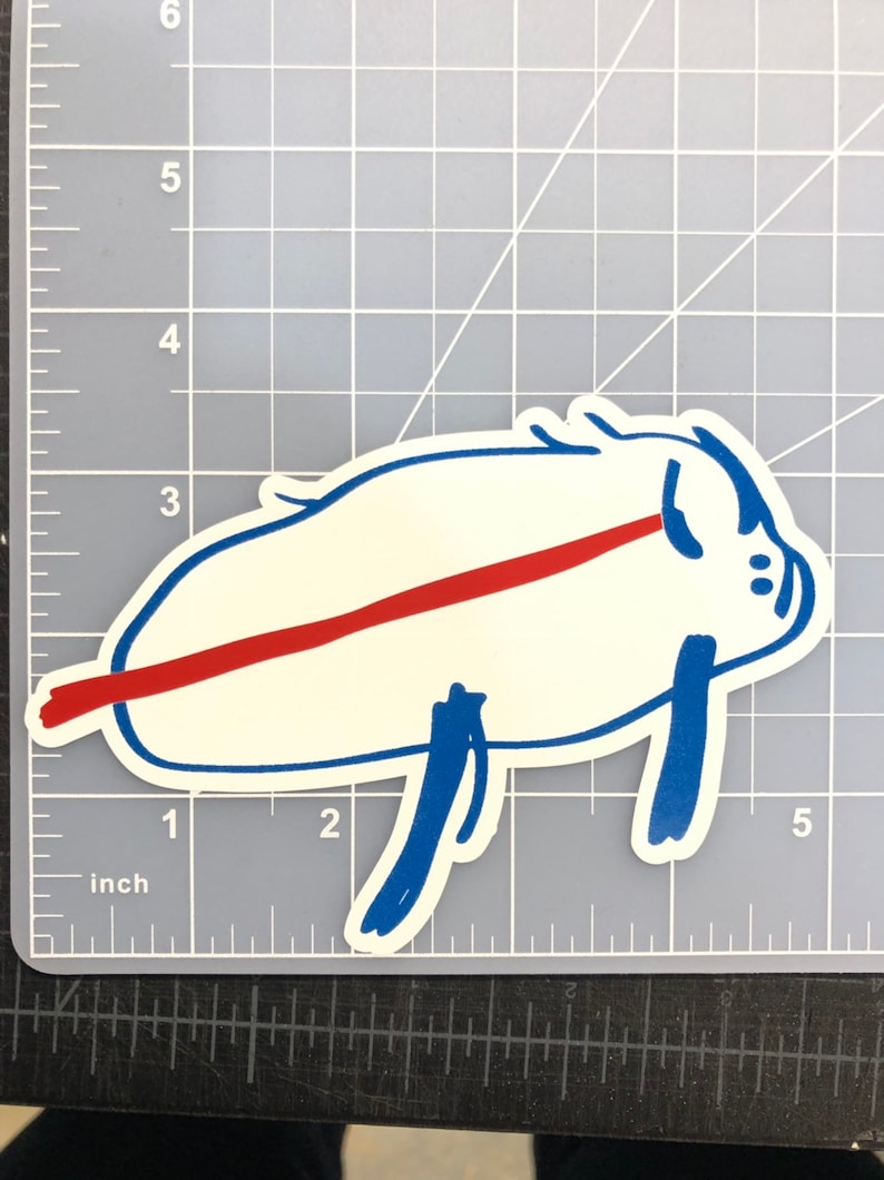 Josh Allen's Drawing Mafia Sticker Car Decal Buffalo Potato image 3