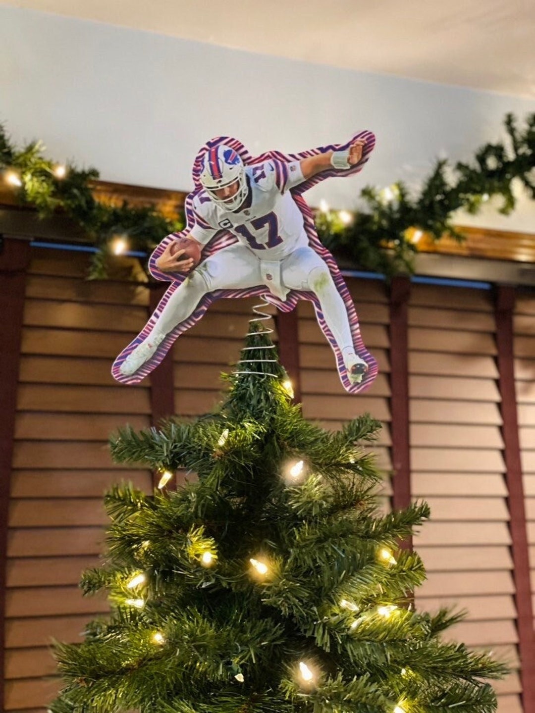 uddrag bekendtskab Frustration Buffalo Quarterback Jumping Over Christmas Tree Topper Zebra - Etsy