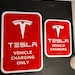 Tesla Charging Sign Wall Connector Home Mobile Charger Model 3 S X Y ...