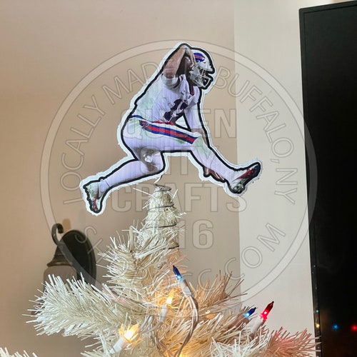 Buffalo Quarterback Jumping Over Christmas Tree Topper Etsy