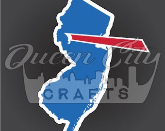 Buffalo Backers New Jersey Sticker Decal