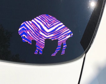 Buffalo NY Standing Bison Zebra Car Vinyl Decals Die Cut Stickers