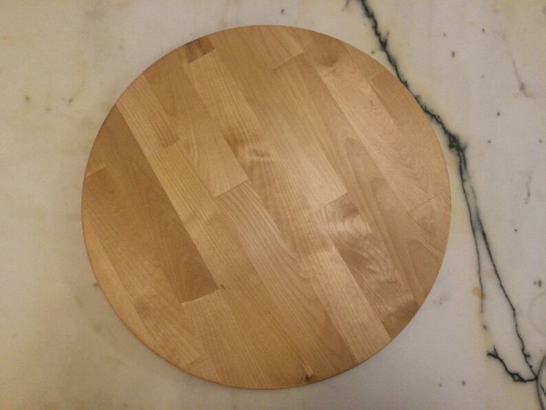 Round Butcher's Block Cutting Board Etsy