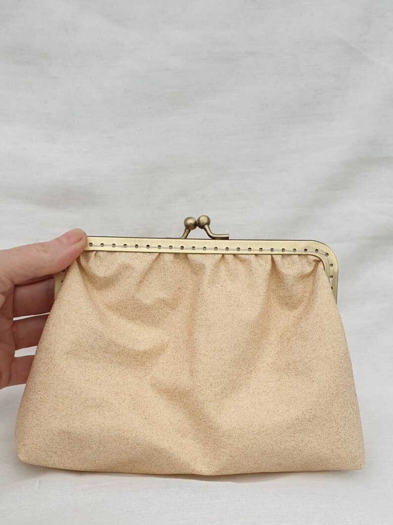 champagne clutch bag