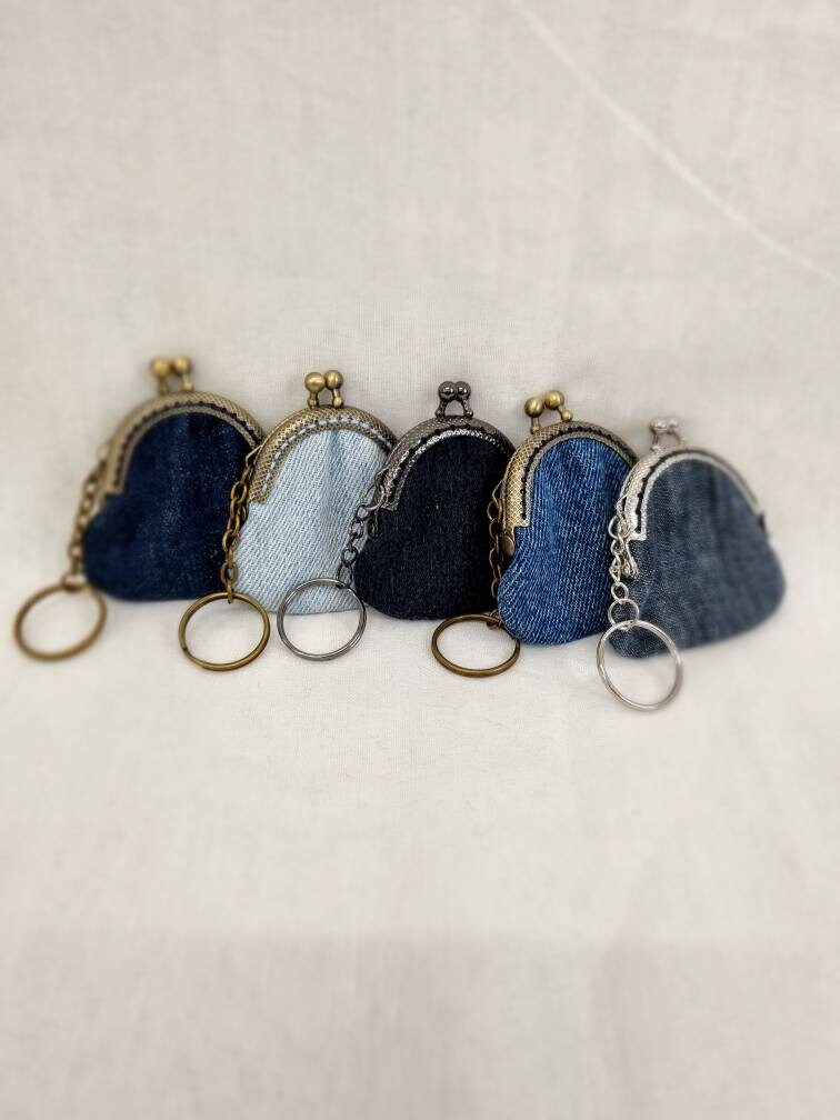 KEYCHAIN - MEN'S - Denim w/Key Ring and Carabiner * Gift for Dad * –  Transformed Shop