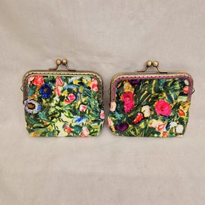 Helle Blumen Geldbörse/Blumen Geldbörse/Kiss Lock Geldbörse/Brieftasche/Kiss-Verschluss Geldbörse/Blumen Geldbörse/Blumen Geldbörse/Rahmen Geldbörse