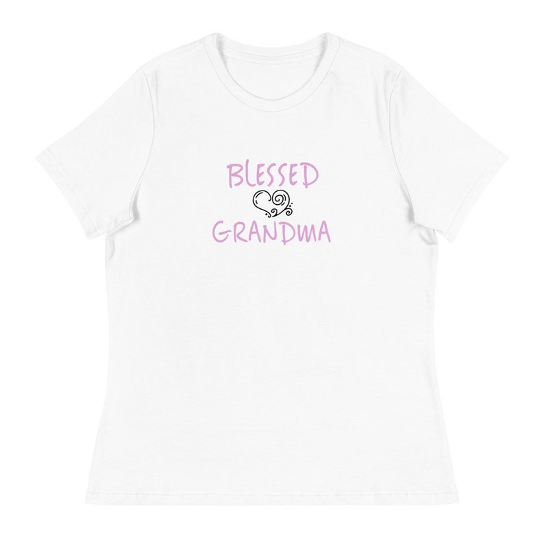 Grandma t-shirt women\u2019s t-shirts positive t-shirts, gift for grandma blessed grandma tee