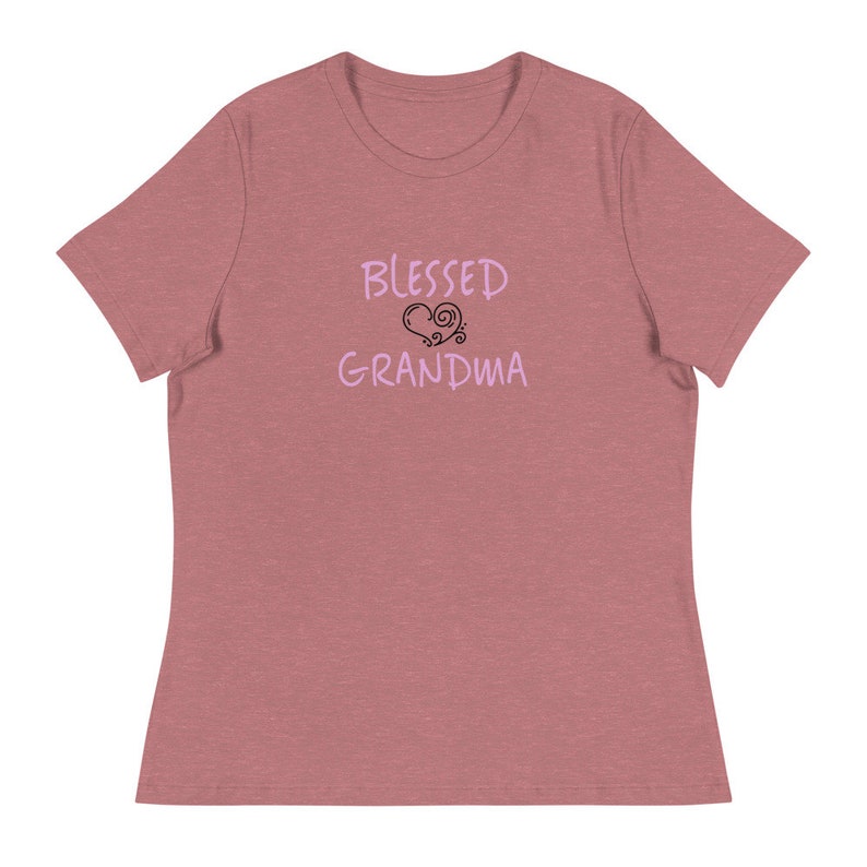 Grandma t-shirt women\u2019s t-shirts positive t-shirts, gift for grandma blessed grandma tee