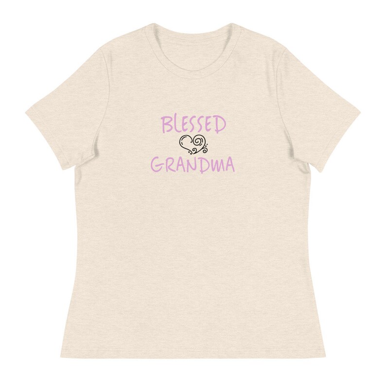 Grandma t-shirt women\u2019s t-shirts positive t-shirts, gift for grandma blessed grandma tee