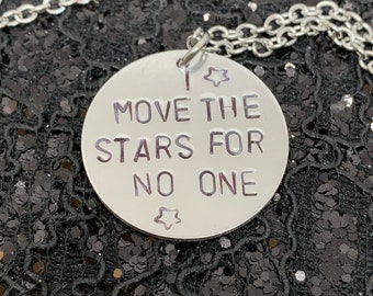 Labyrinth Necklace: David Bowie Inspired, Hand Stamped Aluminum Jewelry