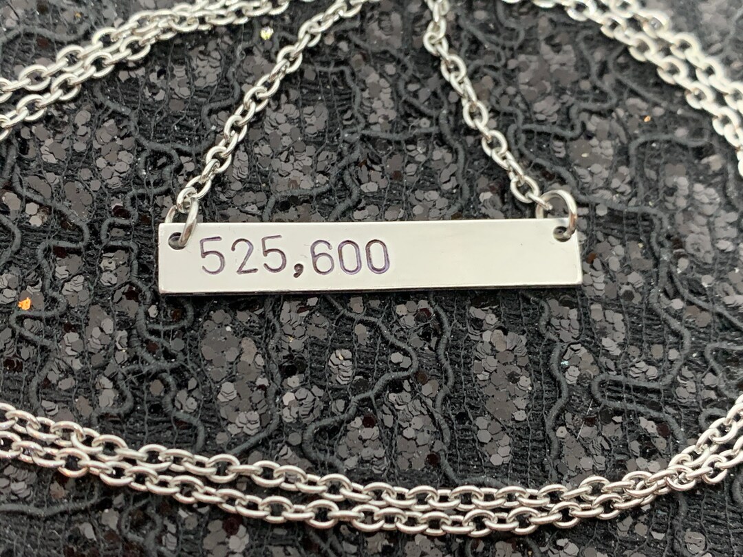 Rent Musical Necklace 525,600 Hand Stamped Metal Jewelry - Etsy