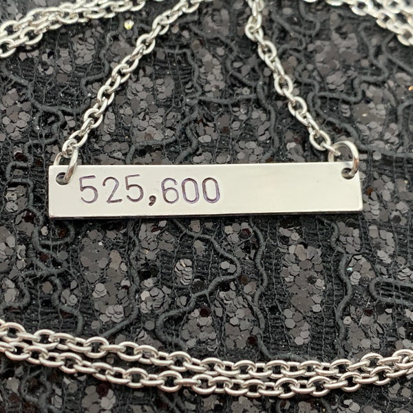 Rent Musical Necklace 525,600 Hand Stamped Metal Jewelry