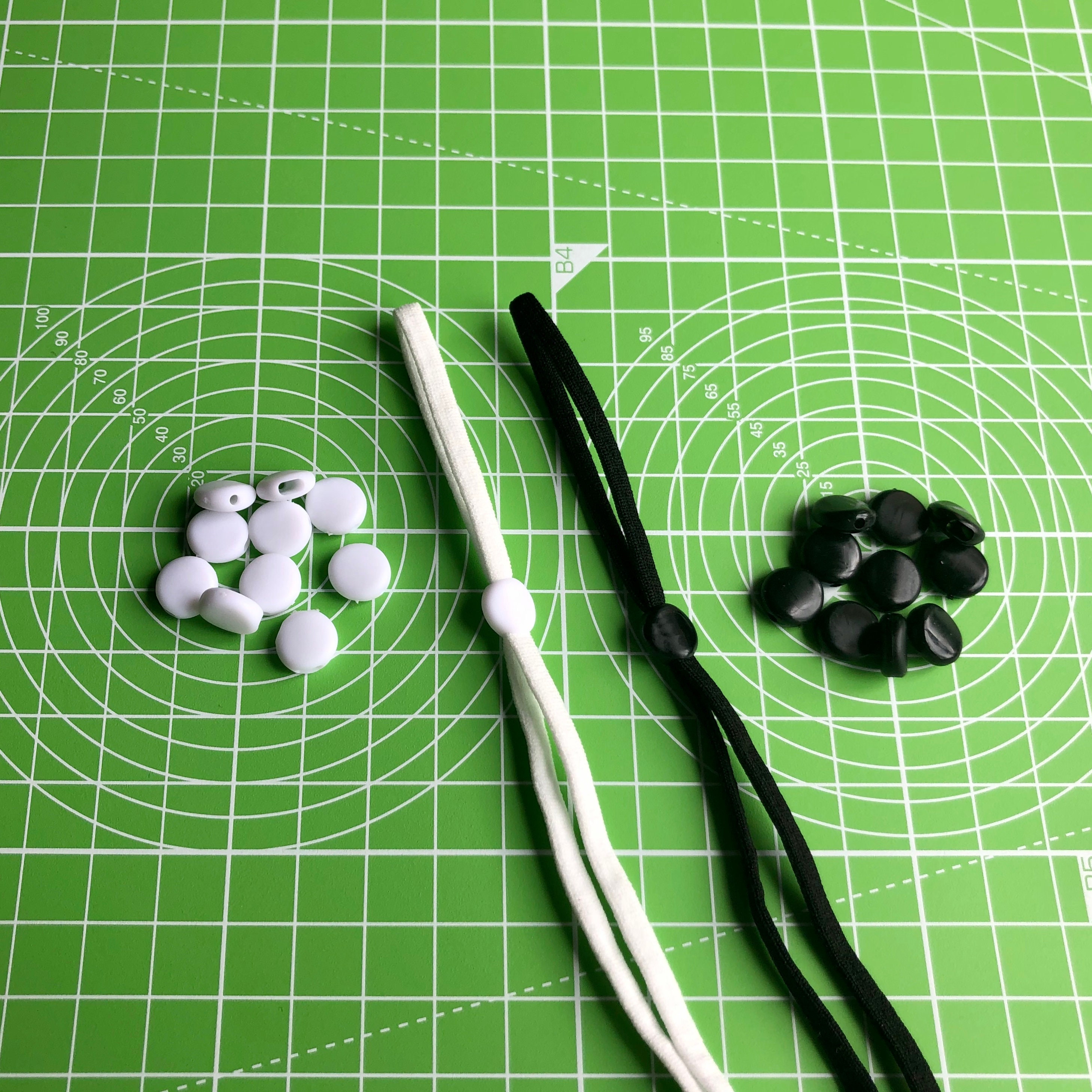 Flat Round Elastic Cord Stopper for Loop Making Etsy UK