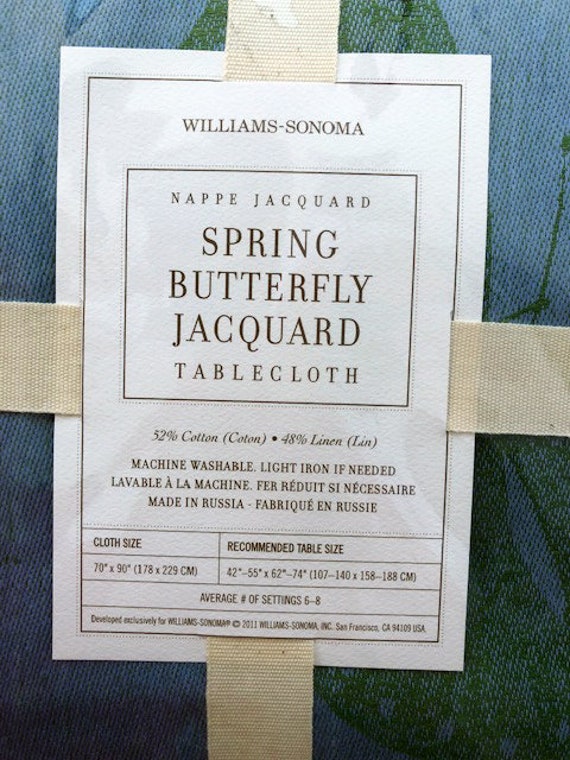 WILLIAMS SONOMA VINTAGE FLORAL JACQUARD TABLECLOTH BLUSH PINK 70"x 90" NEW WILLIAMS SONOMA VINTAGE FLORAL JACQUARD TABLECLOTH BLUSH PINK 70"x 90" NEW
