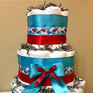 Airplane Diaper Cakes, Airplane Decorations, Airplane Baby Shower, Airplane Birthday, Airplane Centerpiece, Airplane Candy Cups, Red & Blue
