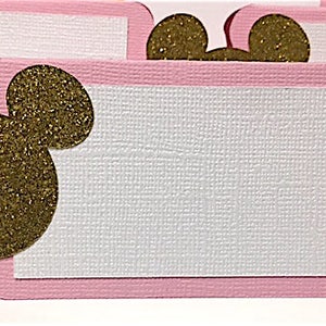 Minnie Mouse (geïnspireerd) Eten Plaatskaarten, babyshower muis, muisfeestje, verjaardag muis, muisversieringen