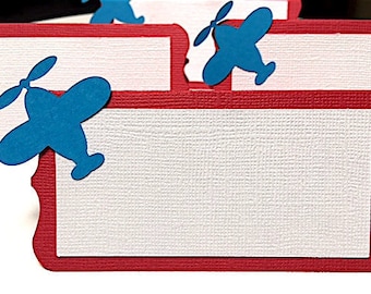 Tarjetas de lugar para comida de avión, tarjetas de lugar de avión, baby shower de avión, fiesta de avión, cumpleaños de avión, carpas de mesa de avión