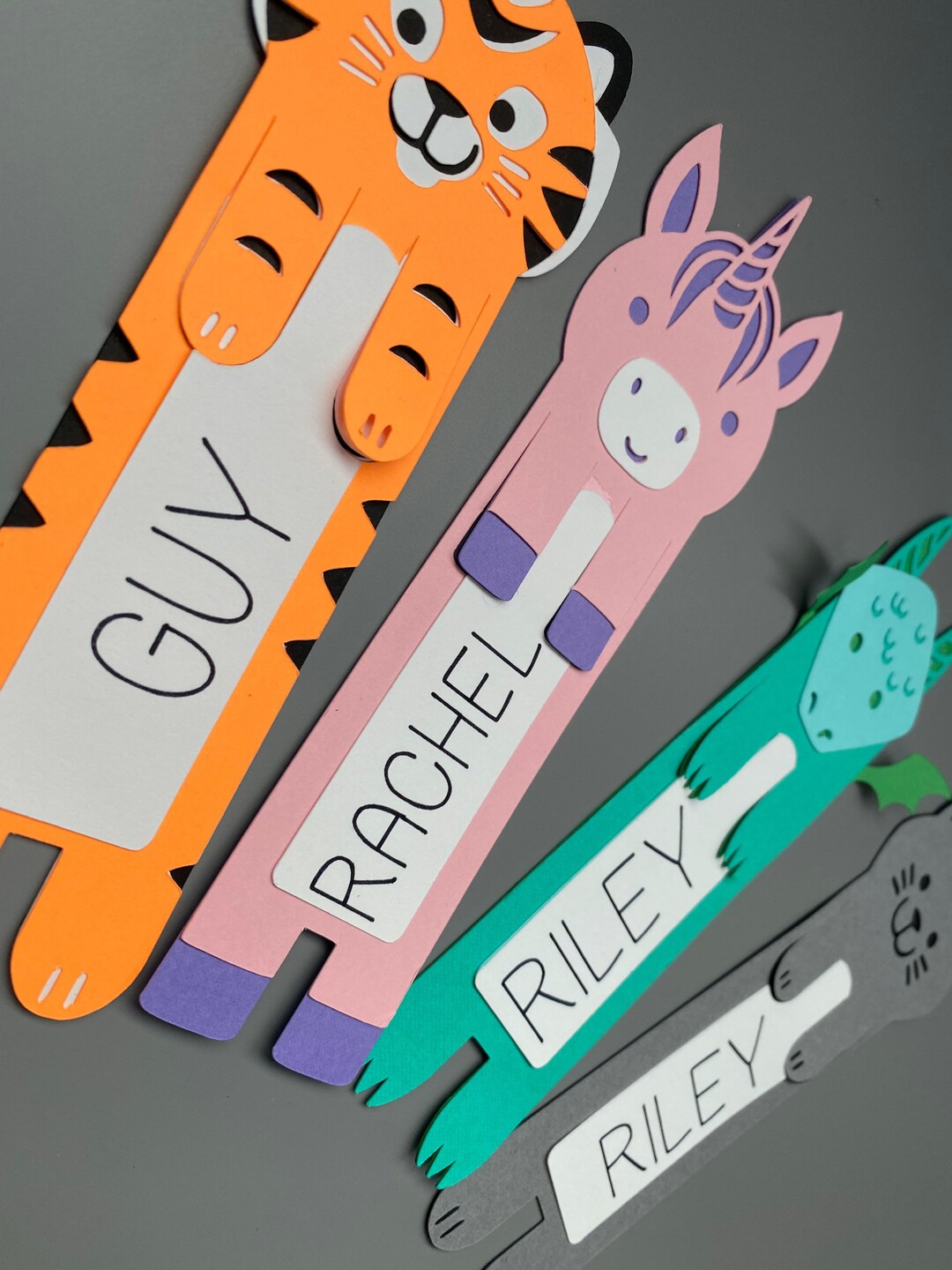 Custom Fun Animal Bookmarks - Etsy