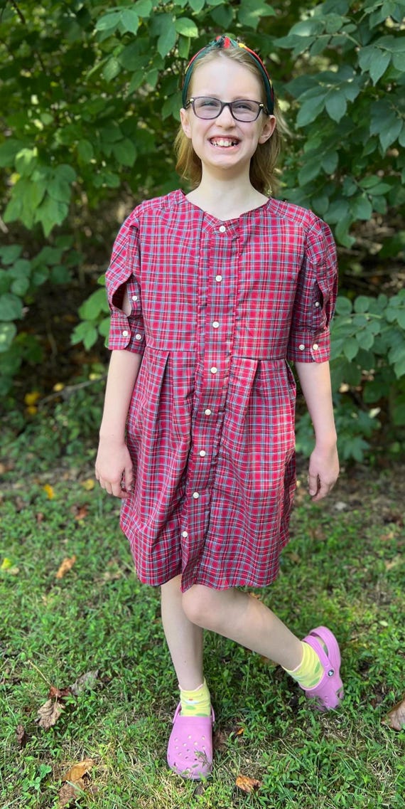 white christmas dresses It's Your Place Green Plaid Button Down Dress – Shop the Mint main image 0