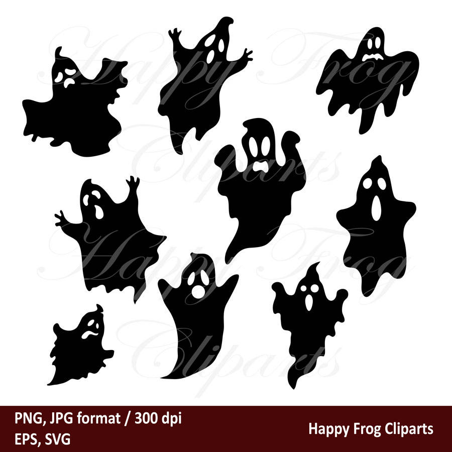 Download Hallowen Ghosts Hfc 041 Ghosts Ghost Svg Ghost Clipart Etsy