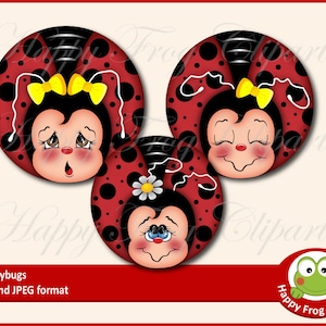 Arco giallo - Ladybugs impostare - HFC 073 - download immediato, Clipart, grafica, uso commerciale