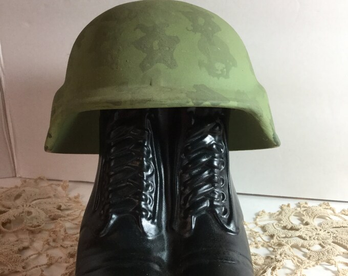 Jim Beam Army Boots and Helmet 1975 Bourbon Decanter Etsy