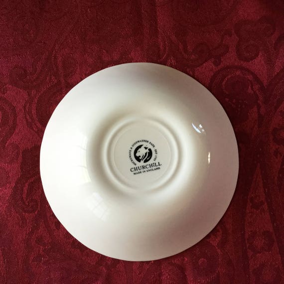 d/écor brookpink Churchill Service Assiettes 18/ Pi/èces Earthware Blanc//Rouge