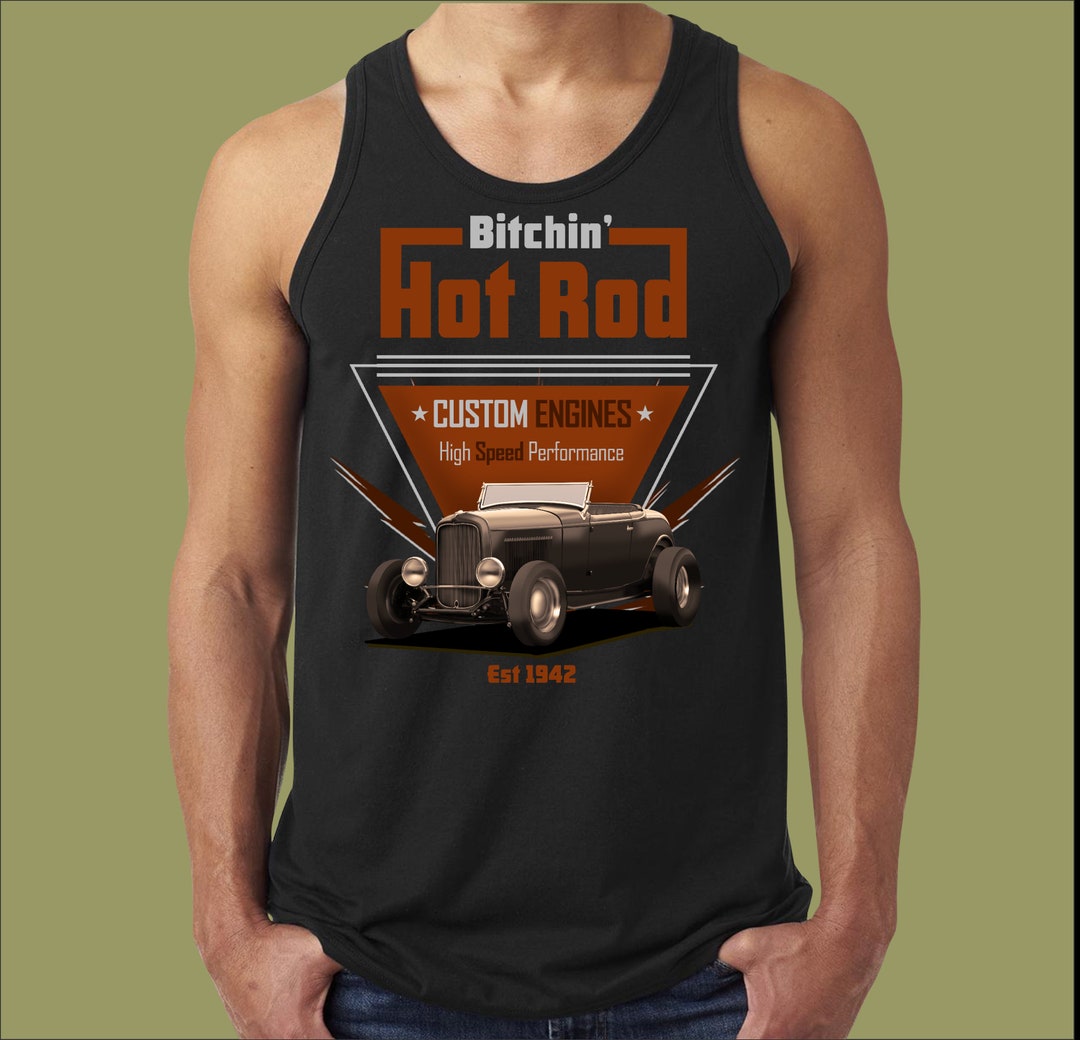 Camiseta sin mangas Bitchin Hot Rod - Etsy España