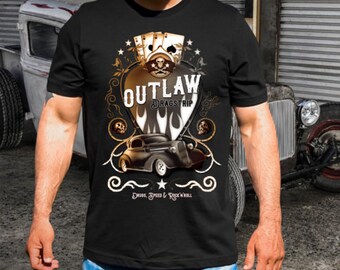 Outlaw drag strip t-shirt