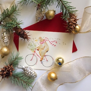 Une carte de joyeux Noël Beary