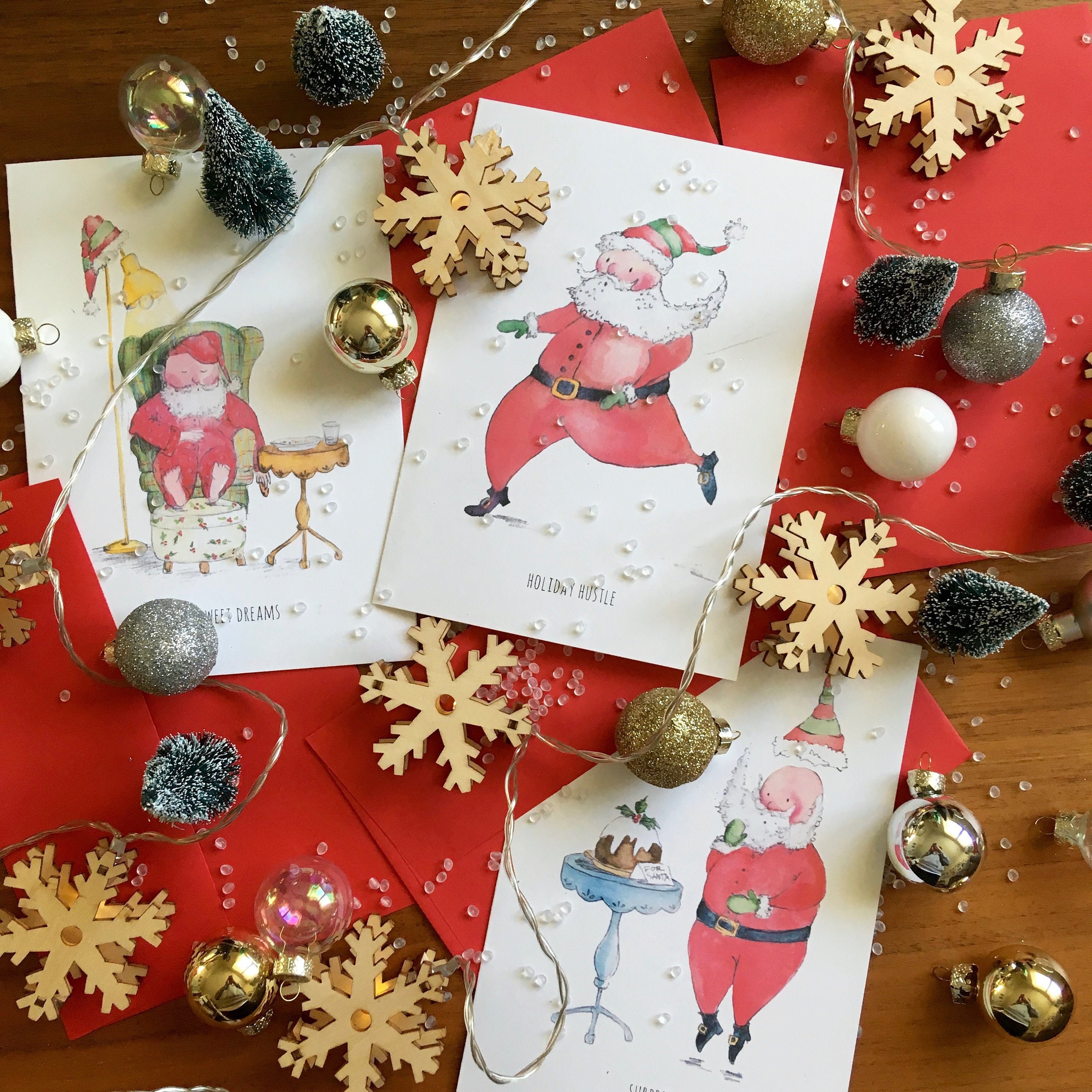 Santa Greetings 6 Card Pack